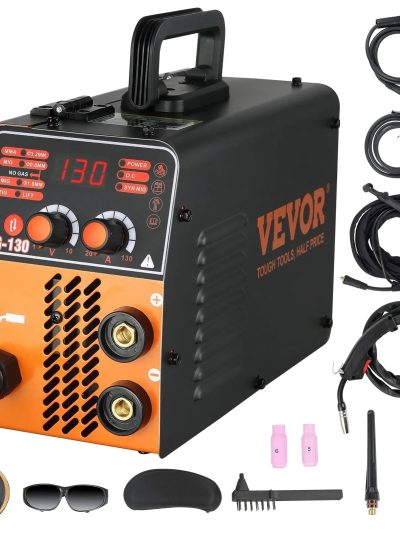 BENTISM MIG Welder Welding Machine 130A Flux Core 3-in-1 MMA/MIG/Lift TIG Welder