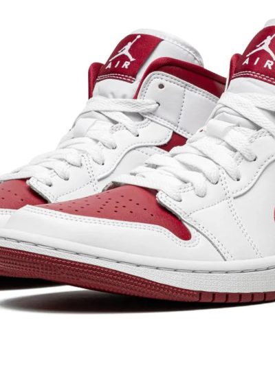 AIR JORDAN 1 Mid Women's Reverse Chicago White And Red Sneakers