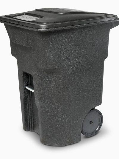 96 Gal. Trash Can With Quiet Wheels And Lid - ANA96-00BKS