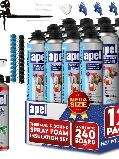apel Spray Foam Insulation Kit, 12 x 32.80 oz / 240 Bd ft - 12 Pack