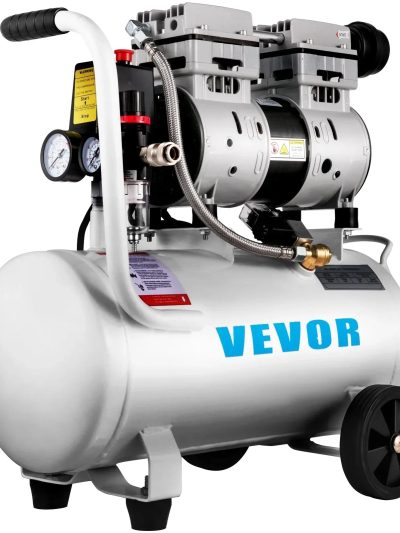 BENTISM Pancake Air Compressor 6.6 Gallon Steel Tank, 1 HP, 750W, 115 PSI