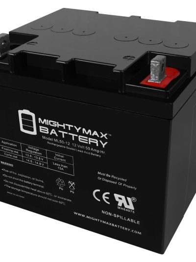 12V 50AH Sealed Lead Acid Replacement Battery - ML50-12