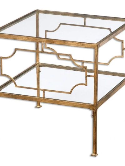 Bailey Street Home Cube Table 19 inch Wide By 19 inch Deep Clear Tempered Glass - 208-Bel-1874331