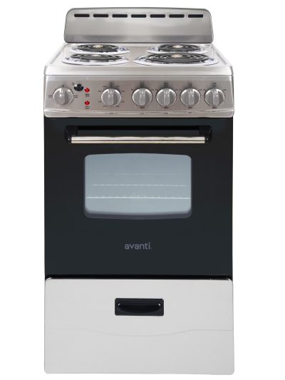 Avanti 20 Inch Freestanding Electric Range Oven, 2.1 Cu. Ft., Stainless Steel - ERU200P3S