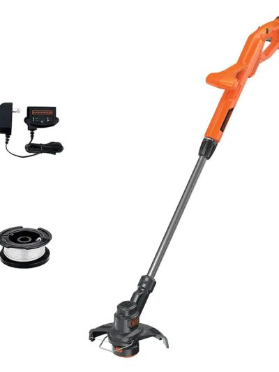 BLACK+DECKER 20V MAX Cordless 10-Inch Trimmer/Edger Kit With AFS And Adjustable Height - LST200