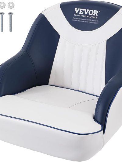 Boat Captain Bucket Seat With Curved Armrests