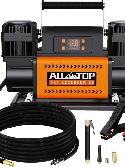 ALL-TOP 12V Dual Cylinder Air Compressor With LCD, 150PSI - ATACR350DG