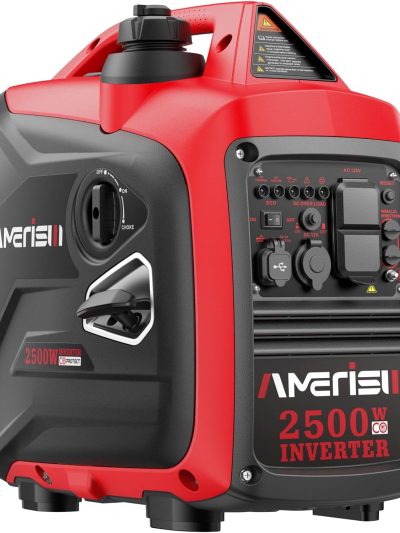 2500-Watt Gas Powered Portable Inverter Generator With CO Sensor