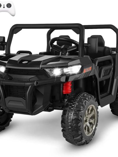 24V 6-Wheel UTV Ride-On With Dump Bed And 4WD Power