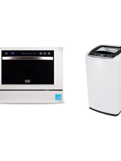 6-Place Setting Portable Dishwasher And 0.9 Cubic Feet Washer Bundle