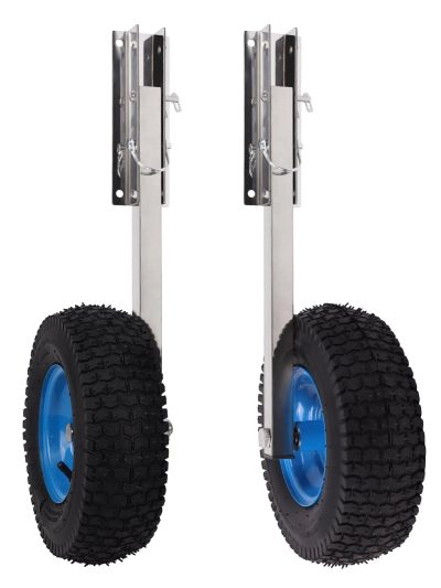 Boat Transom Launching Wheel Set, 12 Inch Wheels, 600 lbs