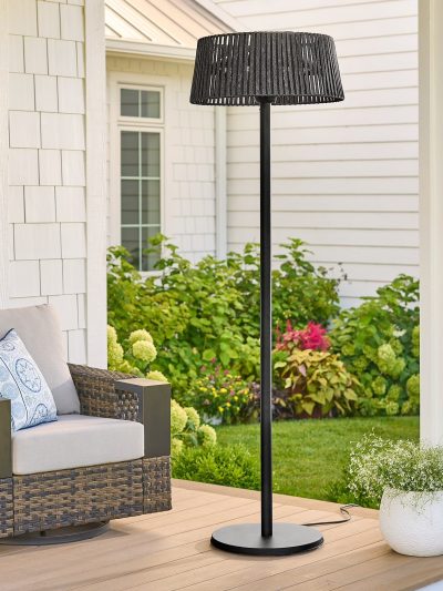 Better Homes & Gardens Electric Outdoor Patio Heater - Black Floor Lamp