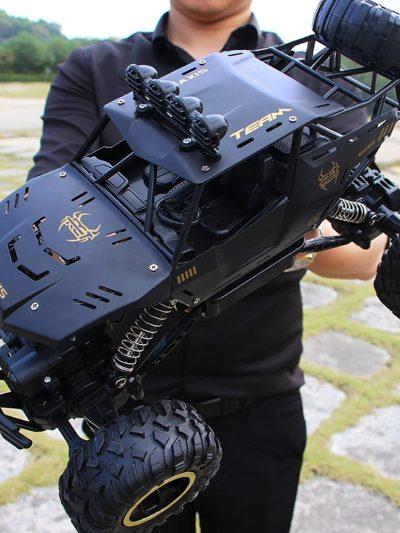 4DRC 1:12 RC Off-Road Truck 2.4G 4WD Dual Motors Metal Shell Black - 4DRC