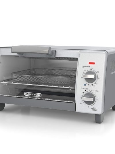 BLACK+DECKER Crisp 'N Bake 4-Slice Air Fry Toaster Oven - Gray