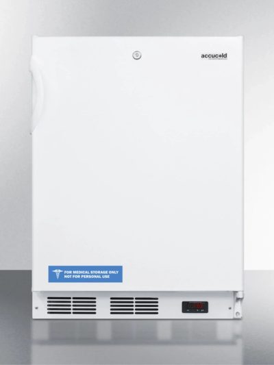 ADA Compliant Undercounter Medical All-Freezer, -25 C Operation, White, Front Lock, 32 Inch Height