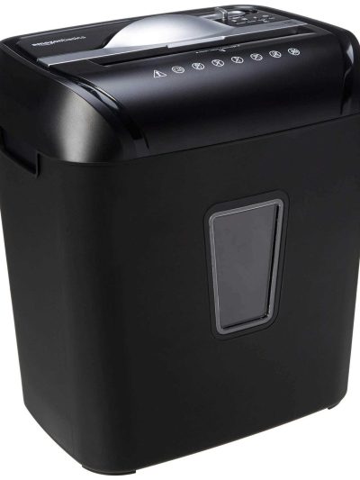 Amazon Basics 12-Sheet Cross-Cut Paper And Credit Card Home Office Shredder