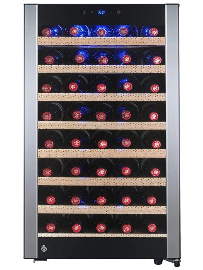 AKDY 52 Bottles Single Zone Freestanding Wine Cooler Cellar