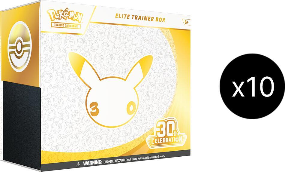 Pokémon 30th Celebration Elite Trainer Box Case (10 Standard ETBs)