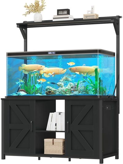 120-Gallon Heavy-Duty Metal Aquarium Stand With Outlets