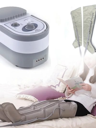 Anqidi Air Compression Foot And Leg Massager With Inflator Pump And Widening Bar
