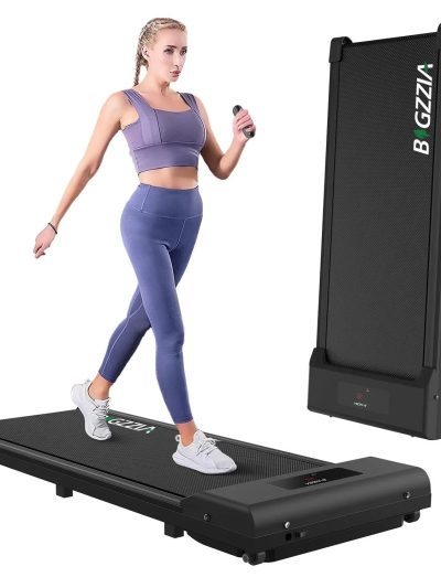 Bigzzia Portable Running and Walking Treadmill, 2 HP, 265 lbs Maximum Weight