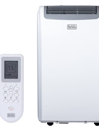 BLACK+DECKER Portable Air Conditioner 14,000-BTU 3-Speed 1,250-Watt With Remote - BPP10WTB