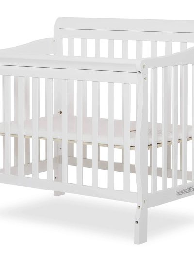Aden 4-in-1 Convertible Mini Crib, White