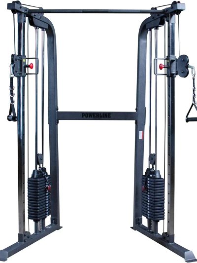 Body-Solid Powerline Functional Trainer Cable Machine, Dual 210 Lb. Weight Stacks - PFT100