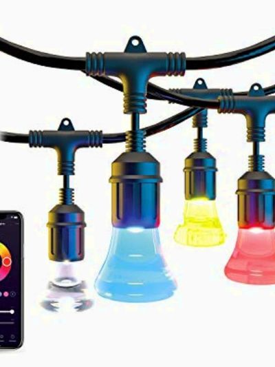 Atomi Smart WiFi Color String Lights, 24ft Waterproof LED - Alexa/Google Compatible