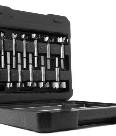 14-Piece Forstner Drill Bit Set, 1/4 in. To 2 in., 3/8-Inch Shank With Storage Case