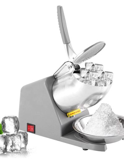 Apexeon Electric Shaved Ice Machine, Stainless Steel, 65 kg Per Hour, 300W
