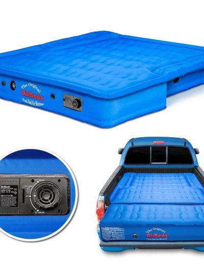 Airbedz By Pittman Outdoors Truck Bed Air Mattress Mid Size 5Ft-5.5Ft Short Bed With Rechargeable Pump And Tailgate Extension - PPI-AC5-105
