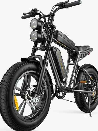 AKEZ Retro Electric Bike 1000W, 28 mph, 94 Miles, 20 inch x 4.0 inch Fat Tires