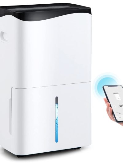 100 Pint Portable Dehumidifier, 5500 Sq. Ft Coverage, Smart App And Alexa Voice Control