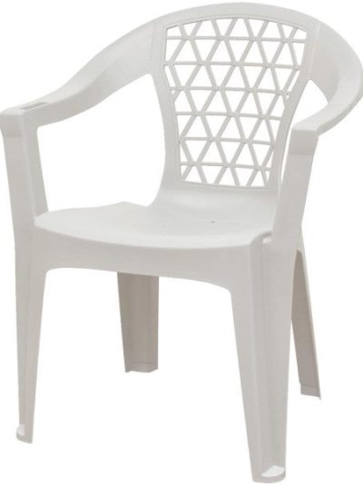 Adams Penza Stackable Chair, White