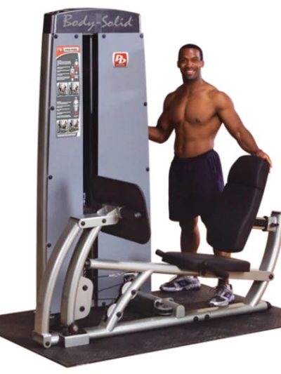 Body-Solid Pro Dual Leg & Calf Press Machine, 210 lb Weight Stack - DCLP-SF