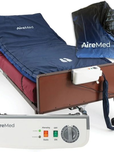 Airmed Low Air Loss Alternating Pressure Mattress Overlay, 5in - Advanced Pump With Static Function
