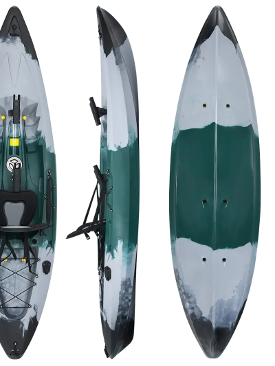 9.7FT Sit-On-Top Fishing Kayak - One Person Recreational Touring Kayak