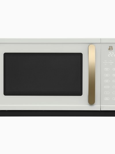Beautiful 1.1 Cu ft 1000W Sensor Microwave Oven, White Icing