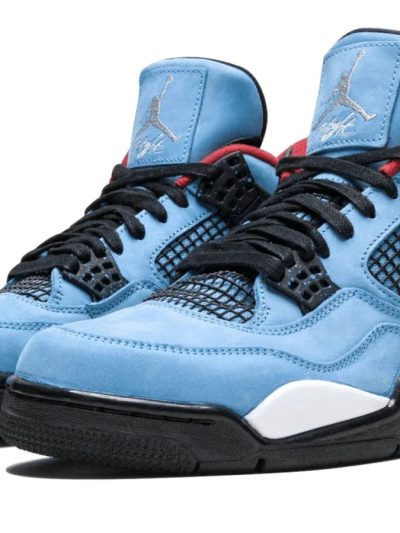Air Jordan Sneakers, Blue Nubuck - Air Jordan 4 Retro Travis Scott Cactus Jack