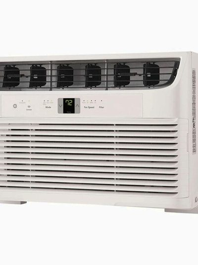 8,000 BTU Window Air Conditioner With WiFi And Remote, Multi-Speed, Eco Mode, White