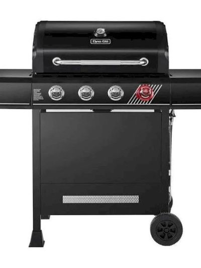 4-Burner Propane Gas Grill, Matte Black, 590 Sq. In. Cooking Space, SearPLUS
