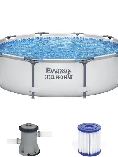 Bestway Steel Frame Above Ground Swimming Pool Set 10' x 30in - 2 Pack