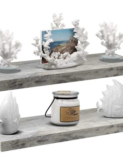 24 Inch Extra Long Floating Wall Shelf Set, 2 Count