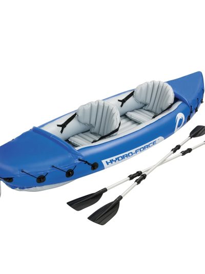 Bestway Lite-Rapid X2 Inflatable Voyager Kayak, Blue, 126 x 35 in