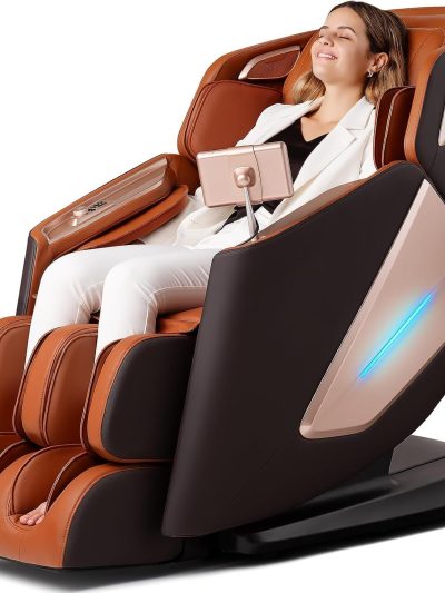 4D Full Body Massage Chair With 53.14 in SL Track, Zero Gravity And 12 Auto Modes