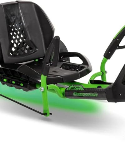 20-Inch Drift Tricycle With Adjustable Seat, LED Lighting And Foot Brakes - Green And Black