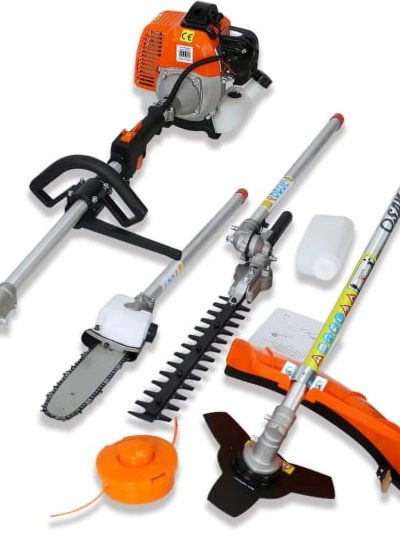 33CC 4-In-1 Gas Garden Tool System With Pole Saw, Hedge Trimmer, Grass Trimmer And Brush Cutter - Orange/Black