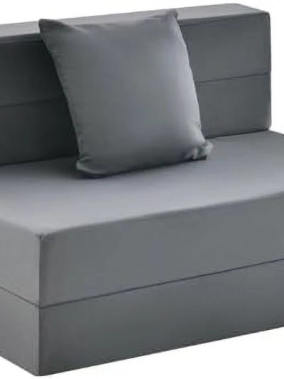ASDRFYU 6 Inch Tri-Fold Folding Sofa Bed With Pillow