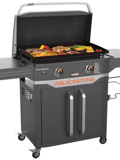 Blackstone ProSeries 2 Burner 28 inch Outdoor Cabinet Griddle With Hood
